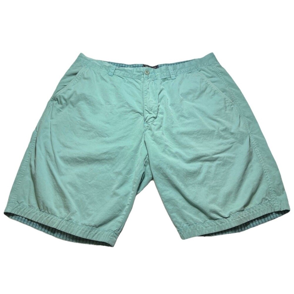 Halsey LLC Mens Chino Shorts Size 36 Mint Green Flat Front Preppy Coastal Casual
